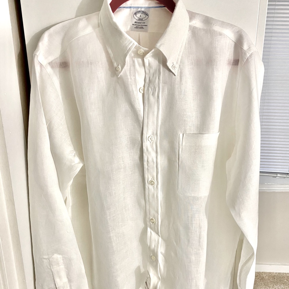🆕 Brooks Brothers Linen Button Down - L